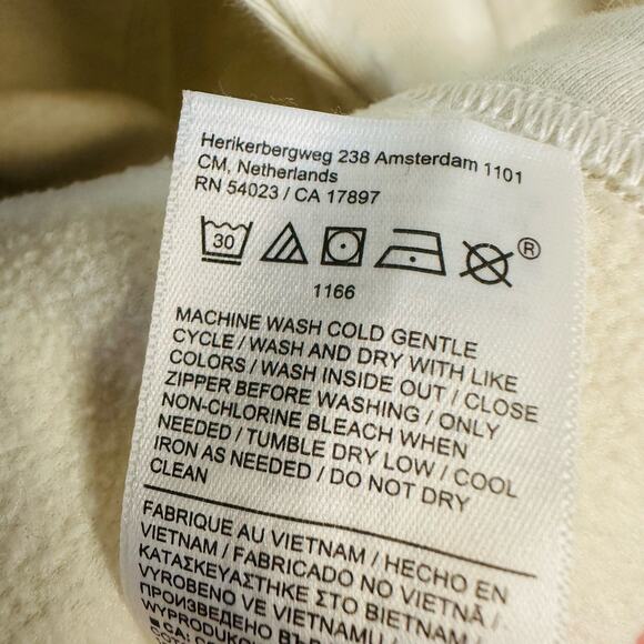 Athleta Magnolia White Moto Jacket Full Zip Fleece Lining Women's Size M - Picture 11 of 15